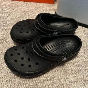 CROCS Black Slip-On Clogs
